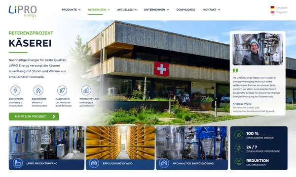 Website Referenzdarstellung