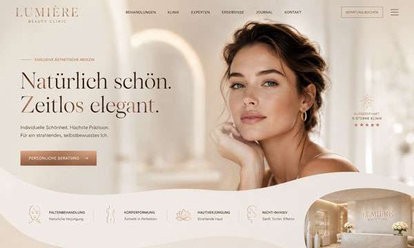 Webdesign Schöheitsklinik