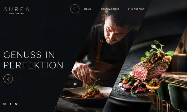 Modernes Webdesign