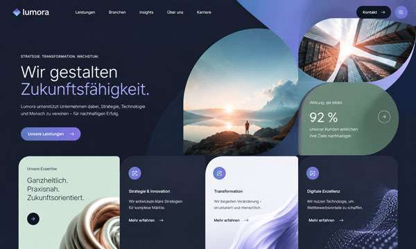 Modernes Webdesign