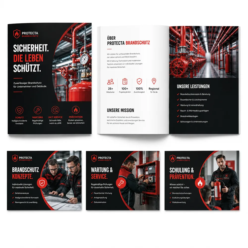 Professionell gestaltete Broschüren und Printmedien für Unternehmen