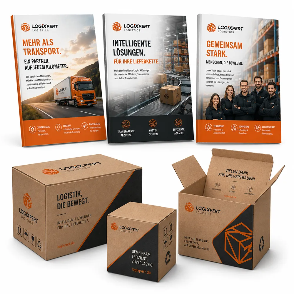 Printdesign Broschüren und Verpackungen