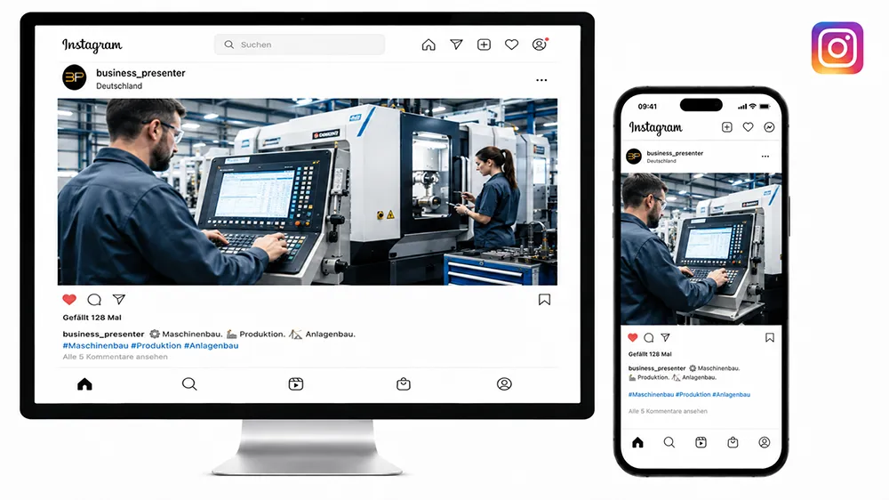 Social Media-Beitrag von Business Presenter