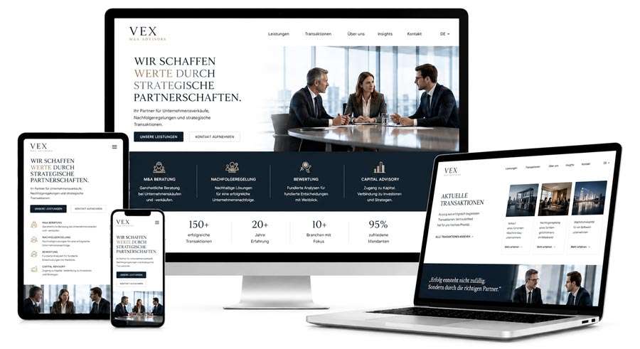 Professionelles Webdesign von Business Presenter